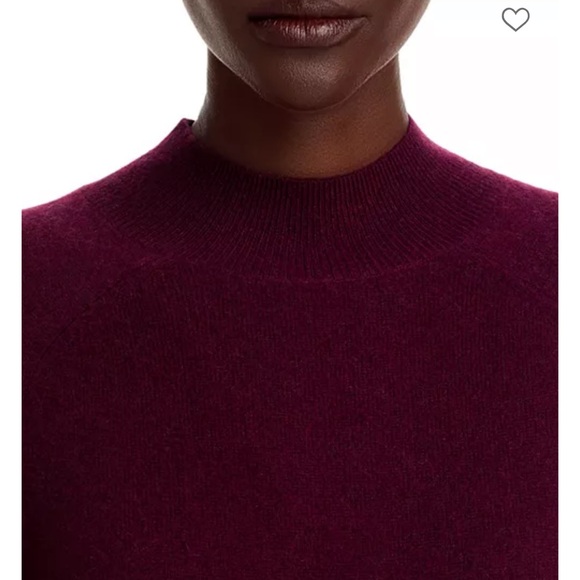 Bloomingdale's Cashmere Elegant Maxi Dress Burgundy - Picture 2 of 7